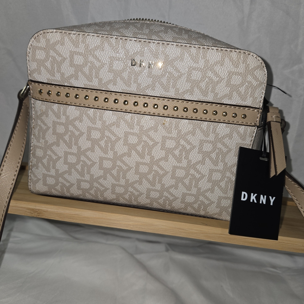 DKNY Beige Camera Crossbody Bag